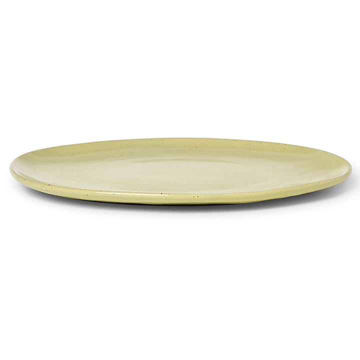 Flow tallrik 27 cm, Yellow Speckle Ferm Living