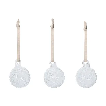 Flurry julgranskulor 3-pack - S, White - Ferm Living