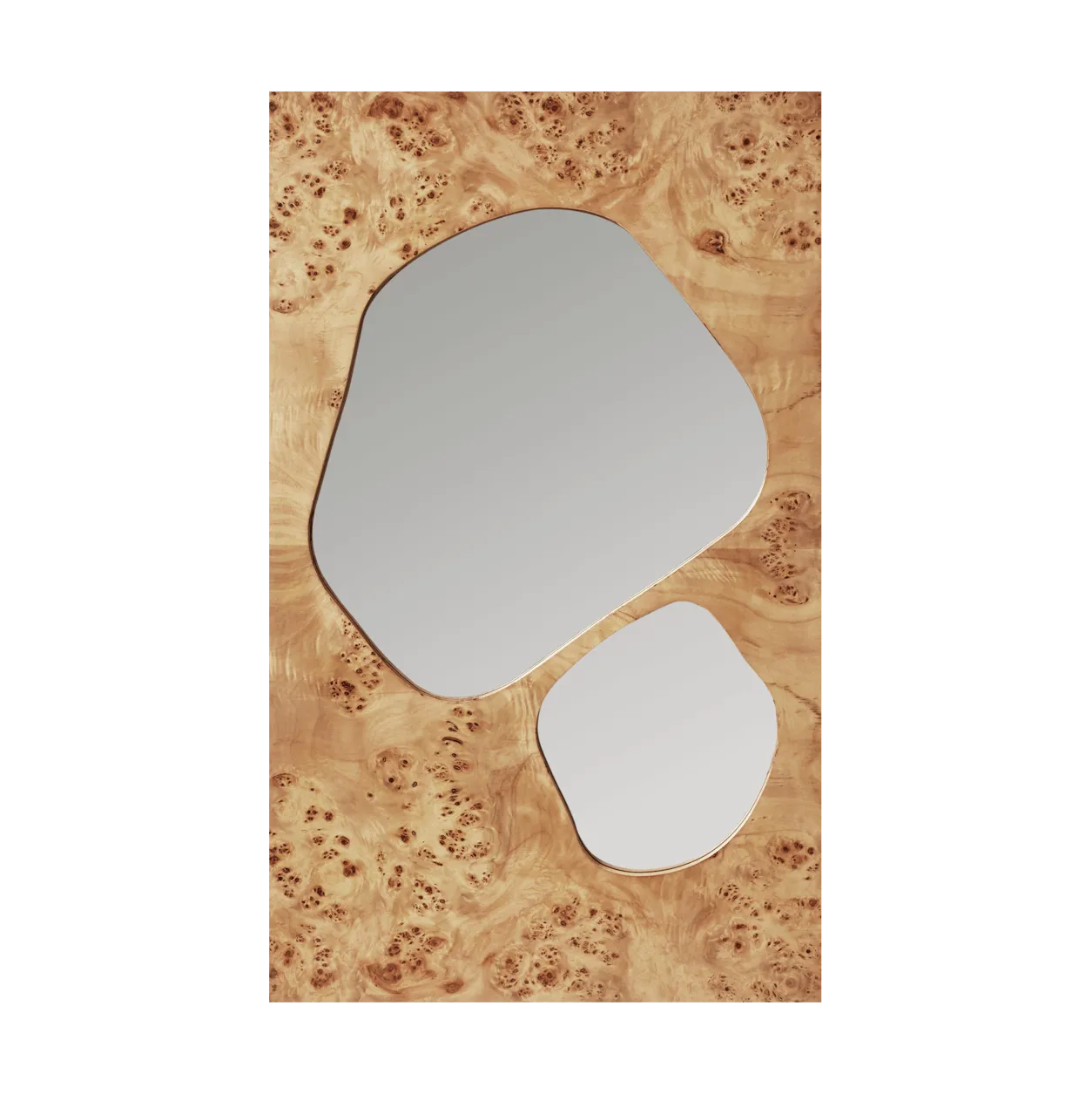 Folia spegel, Natural burl, 82 cm Ferm Living