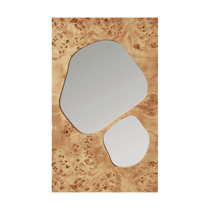 Folia spegel - Natural burl, 82 cm - Ferm Living