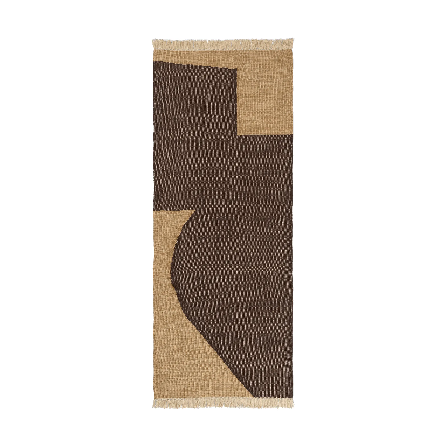 Forene gångmatta, Tan-Chocolate, 80x200 cm Ferm Living