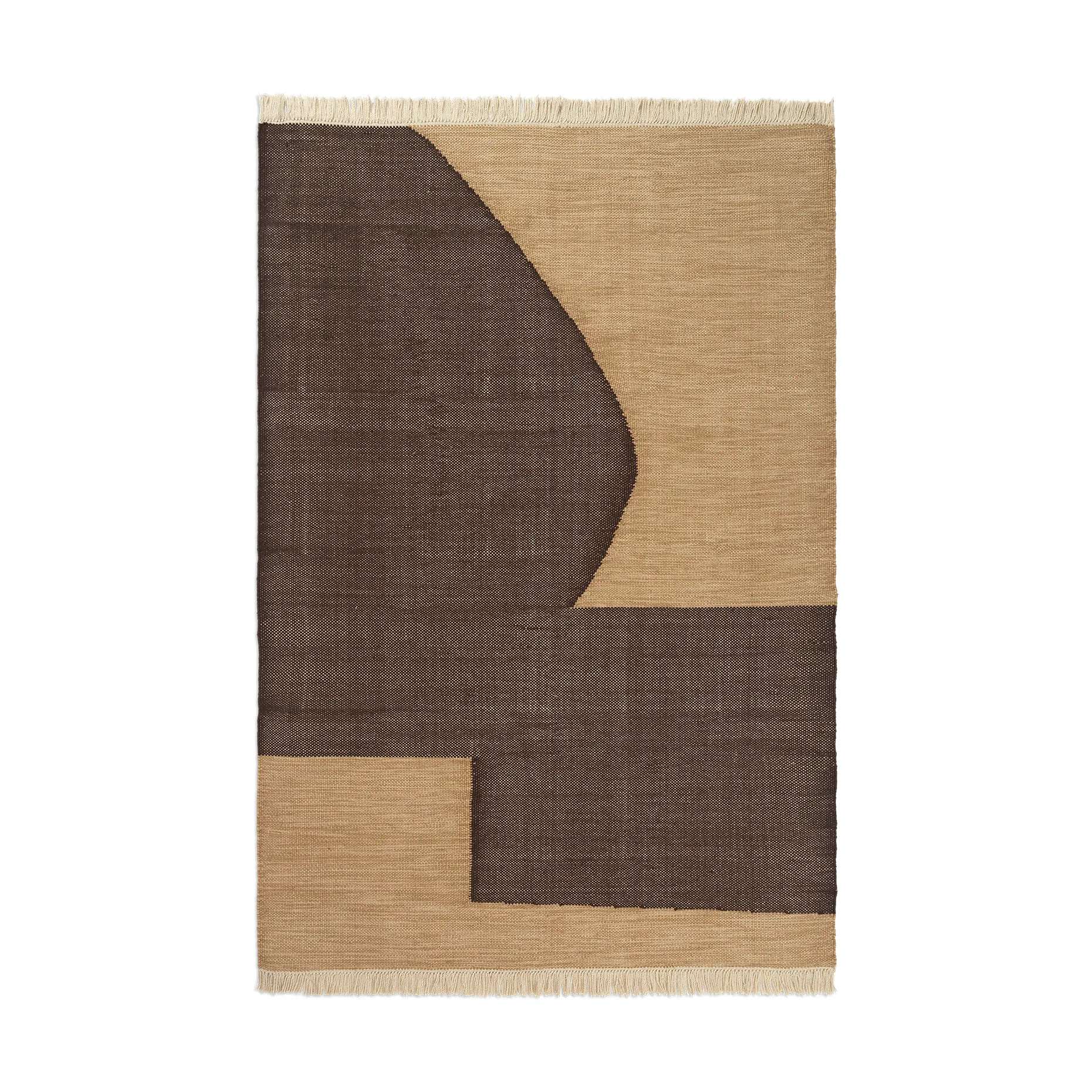Forene matta, Tan-Chocolate, 140x200 cm Ferm Living