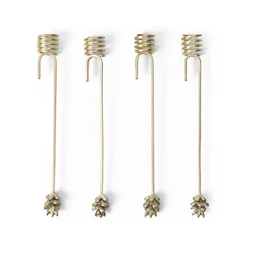 Forest ljushållare till julgran 4-pack - Brass - Ferm Living