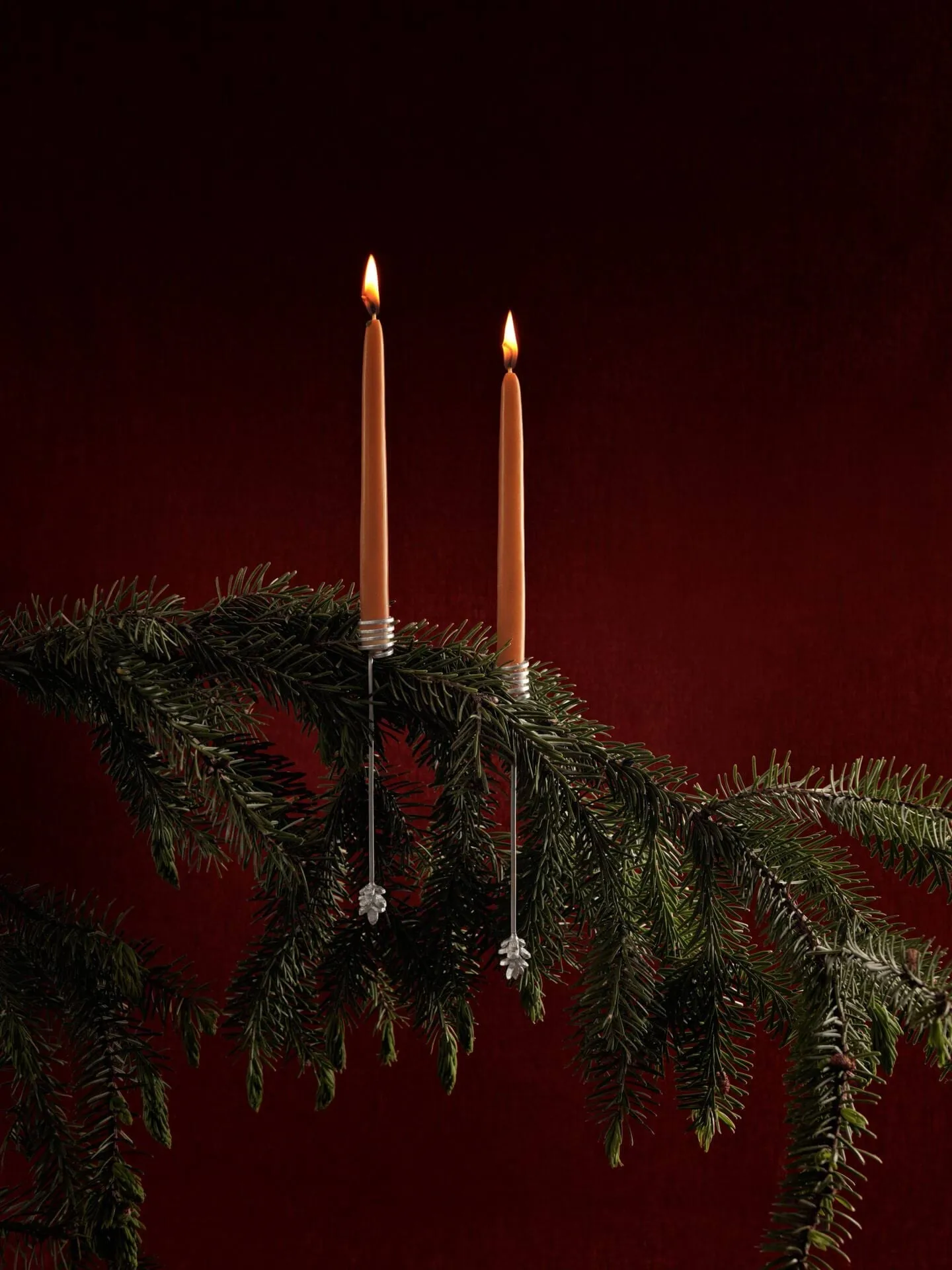 Forest ljushållare till julgran 4-pack, Silver Ferm Living