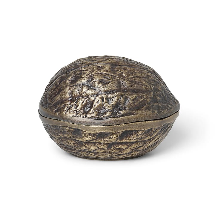 Forest nut box nötskål med lock 7,5 cm, Antik mässing Ferm Living