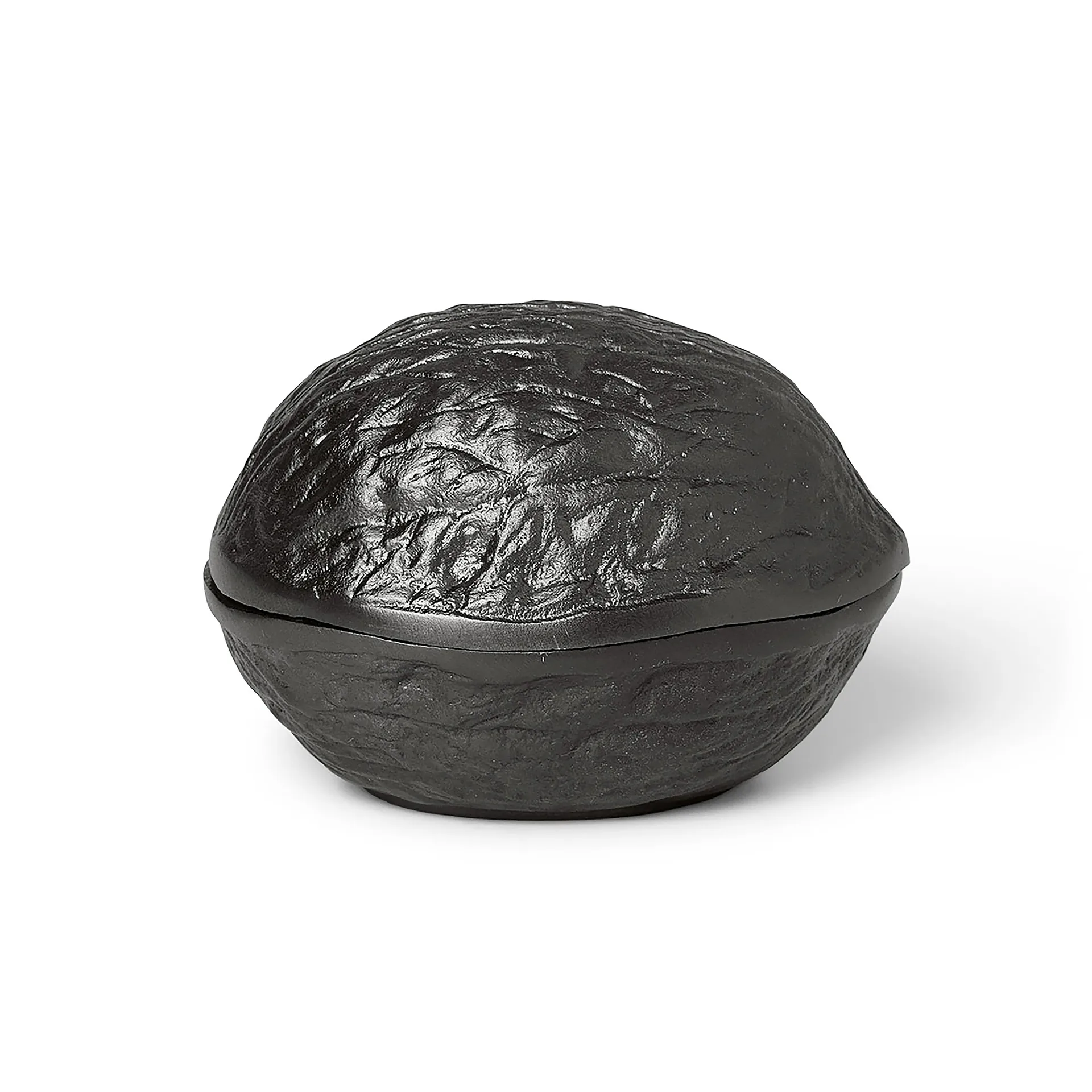 Forest nut box nötskål med lock 7,5 cm, Blackened aluminium Ferm Living