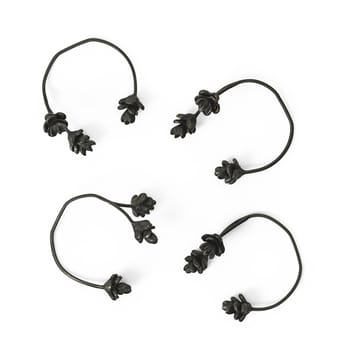 Forest servettring 4-pack - Black brass - Ferm Living