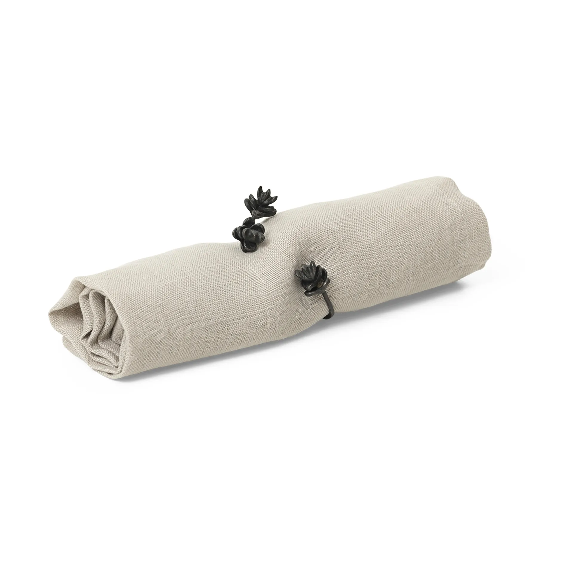 Forest servettring 4-pack, Black brass Ferm Living