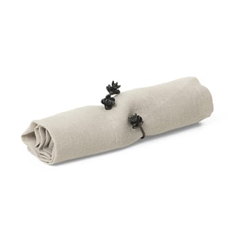 Forest servettring 4-pack - Black brass - Ferm Living