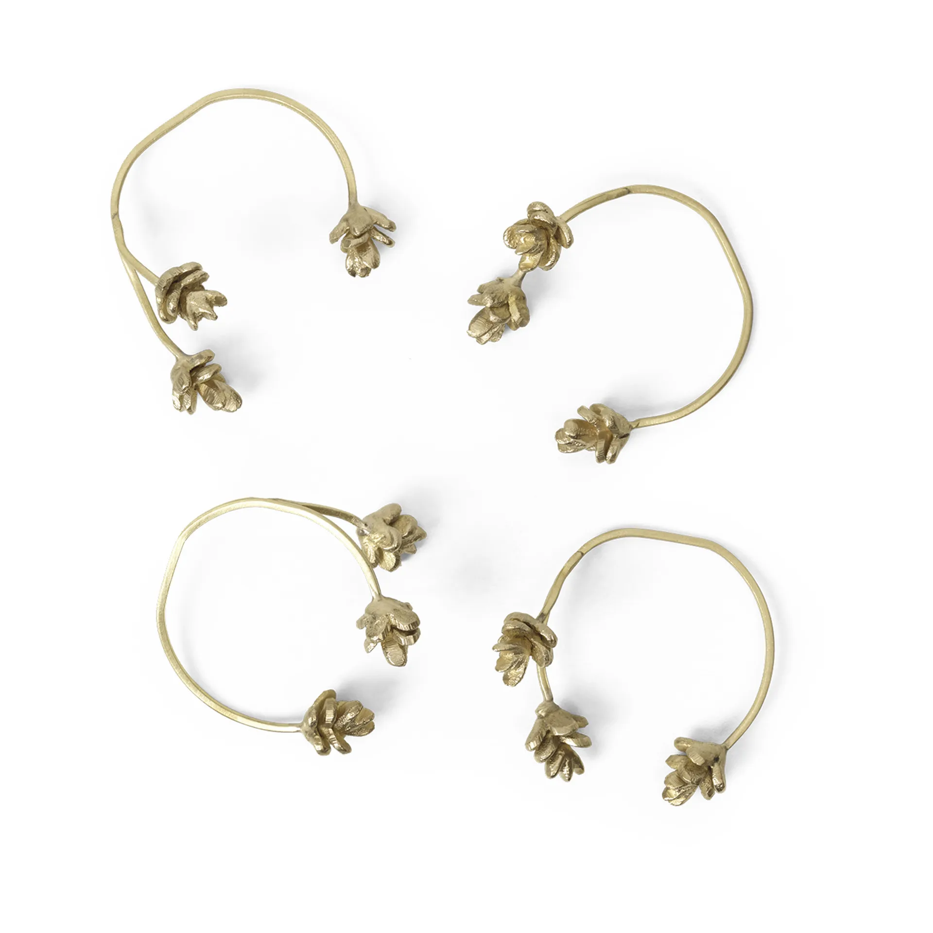 Forest servettring 4-pack, Brass Ferm Living