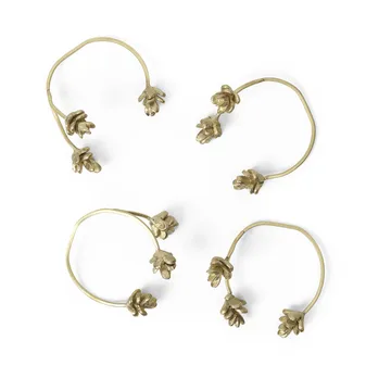 Forest servettring 4-pack - Brass - Ferm Living