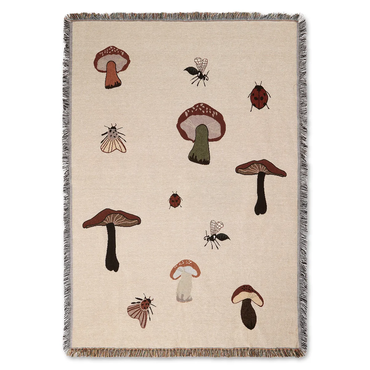 ferm LIVING Forest tapestry pläd 120x170 cm Sand
