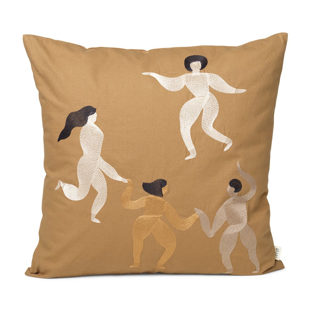 Ferm Living Free kudde 50x50 cm Sugar kelp | Skandinavisk Design | Kuddar | Brun