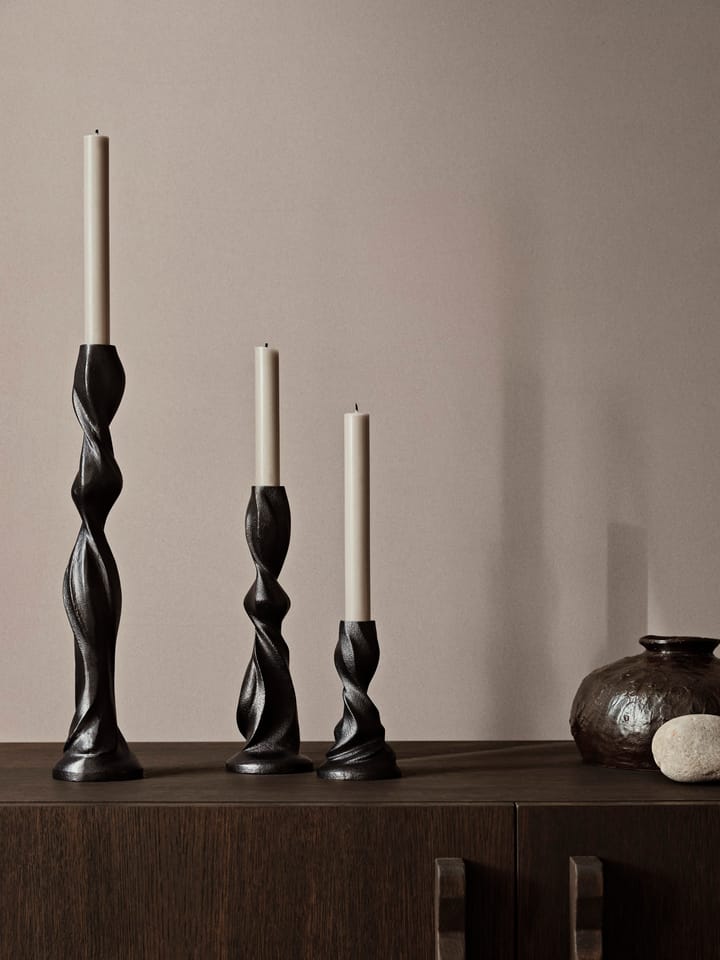 Gale ljusstake 38 cm, Blackened Aluminium Ferm Living