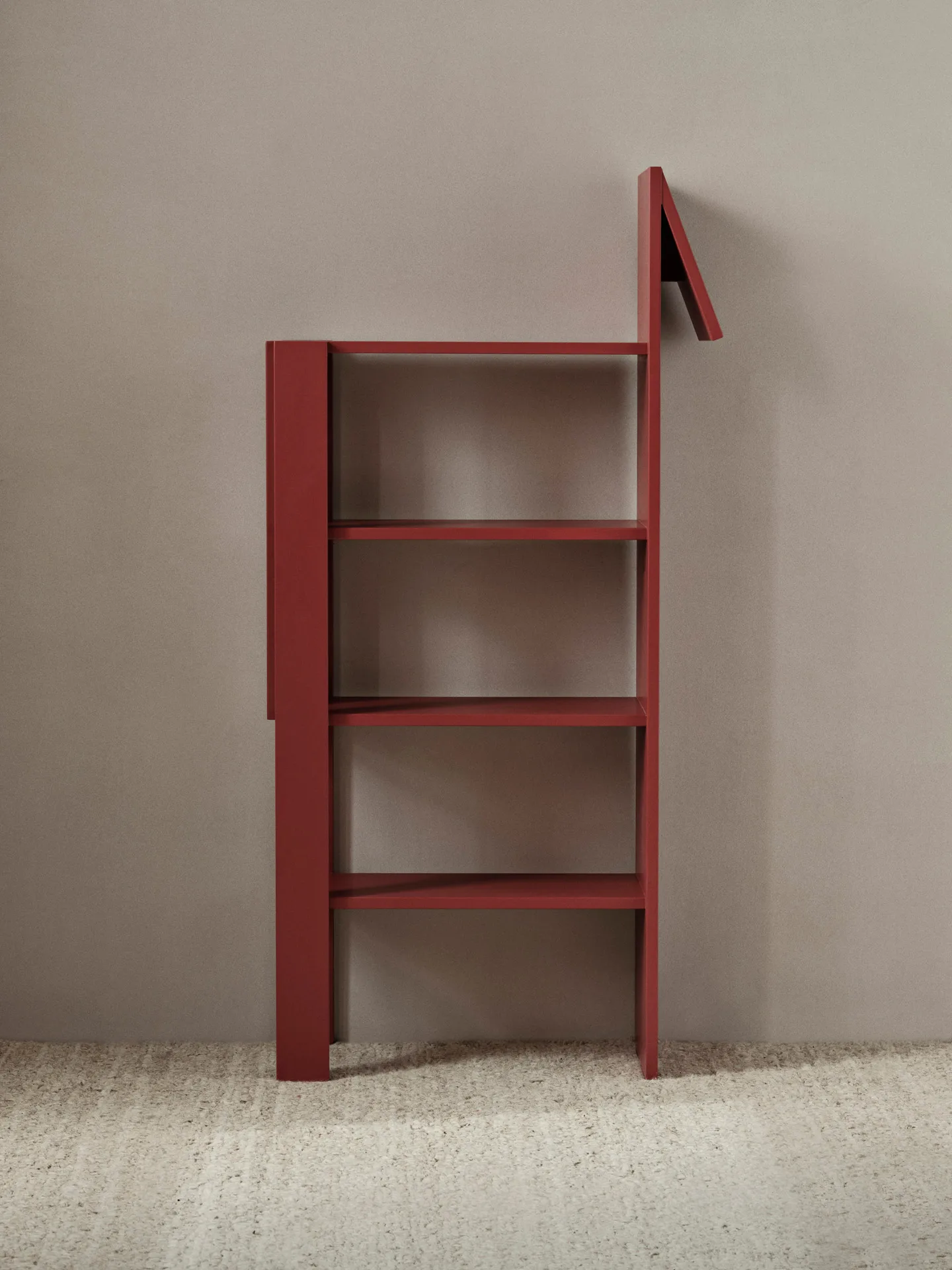 Giraffe bokhylla 69x140 cm, Poppy Red Ferm Living