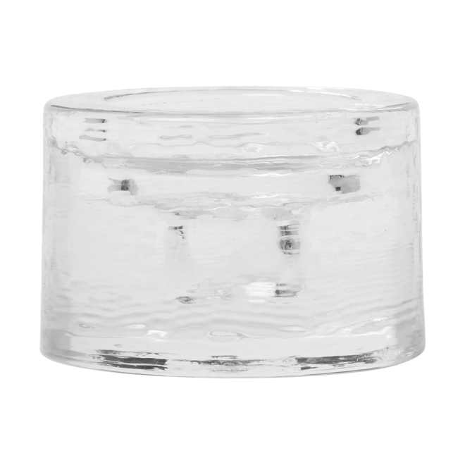 Gradia ljusstake round Ø8 cm - Clear - Ferm Living