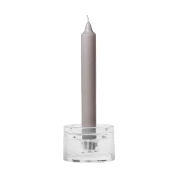 Gradia ljusstake round Ø8 cm - Clear - Ferm Living