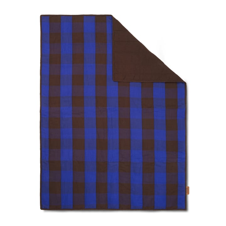 Grand filt 120x170 cm, Chocolate-bright blue Ferm Living