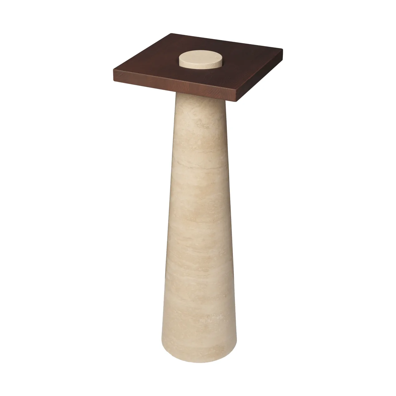 Grova pedestal, Travertine, 30x30x80 cm Ferm Living
