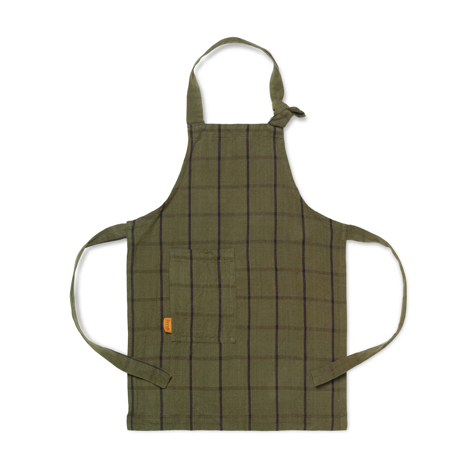Hale barnförkläde, Green-black Ferm Living