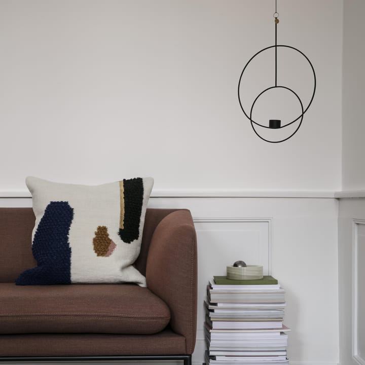 Hanging tealight ljuskrona rund - svart - Ferm LIVING