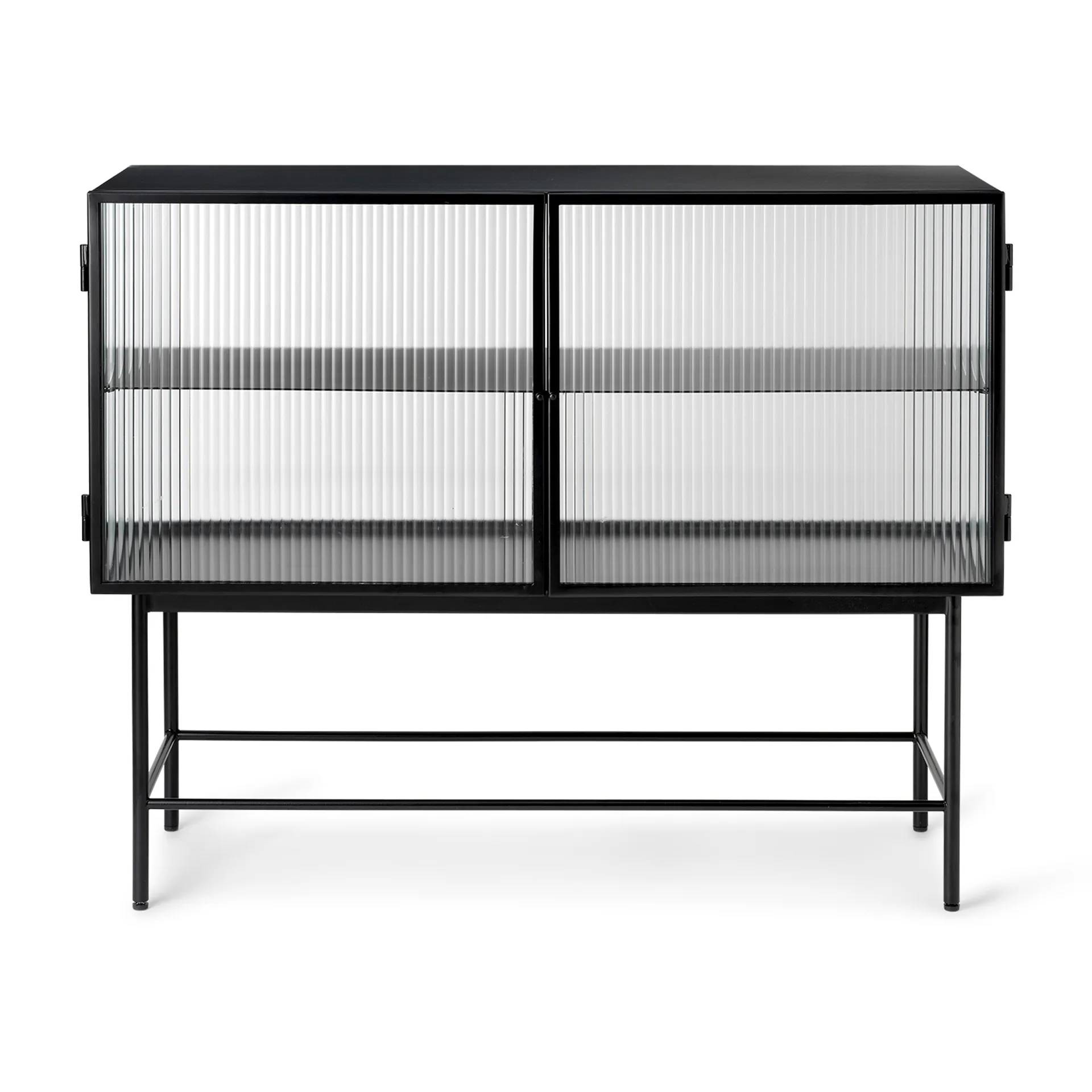 Haze sideboard, Black-vågigt glas Ferm Living