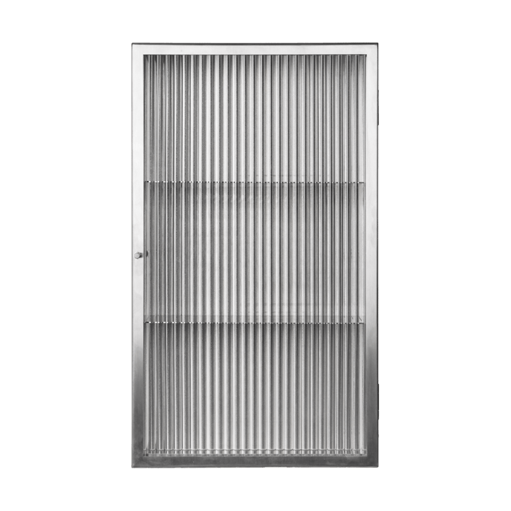 Haze väggskåp - Reeded glass - stainless steel - Ferm Living