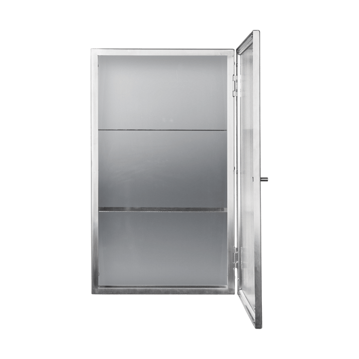 Haze väggskåp, Reeded glass - stainless steel Ferm Living