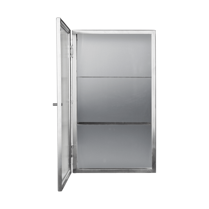 Haze väggskåp, Reeded glass - stainless steel Ferm Living