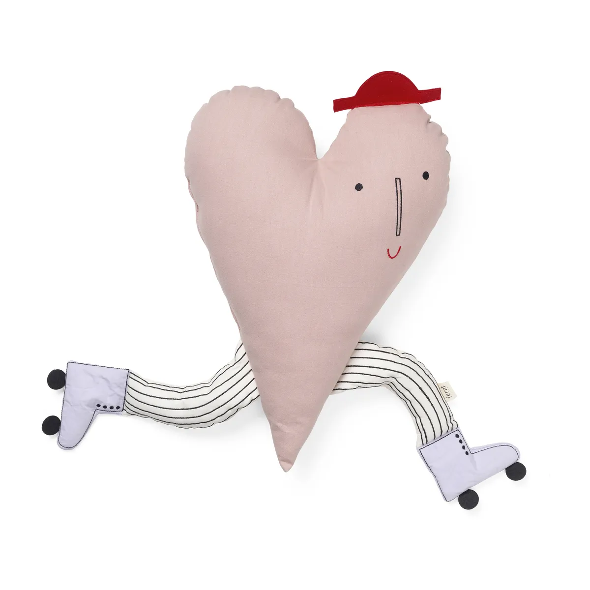 ferm LIVING Heart kudde Dusty rose