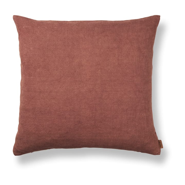 Heavy Linen kudde 50x50 cm - Berry Red - Ferm LIVING