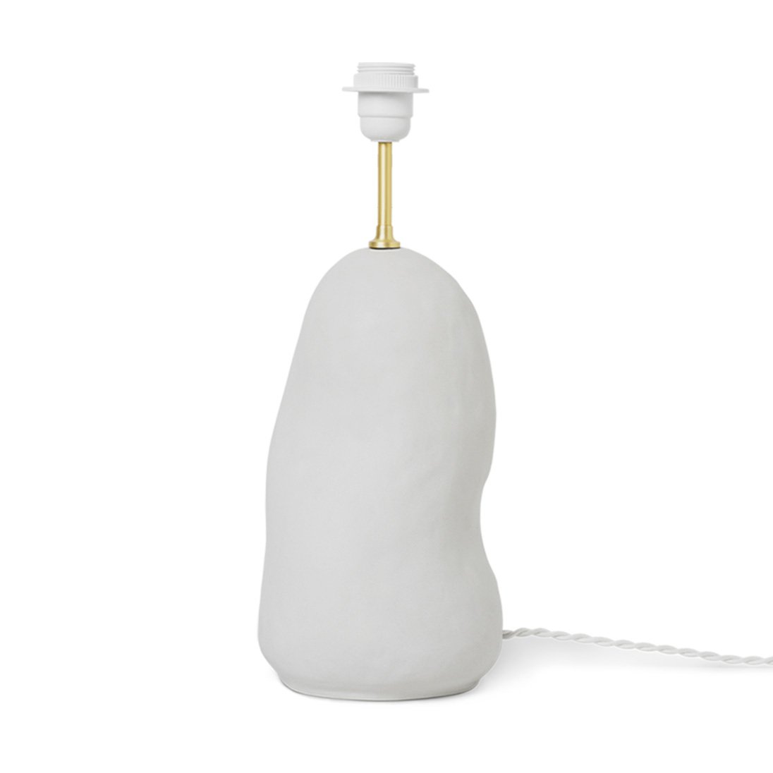 Ferm Living Hebe lampfot medium Off-white matt | Skandinavisk Design | Lampfötter | Vit