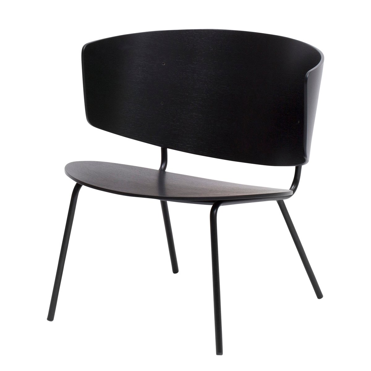 Ferm Living Herman loungestol Svart | Skandinavisk Design | Stolar | Svart