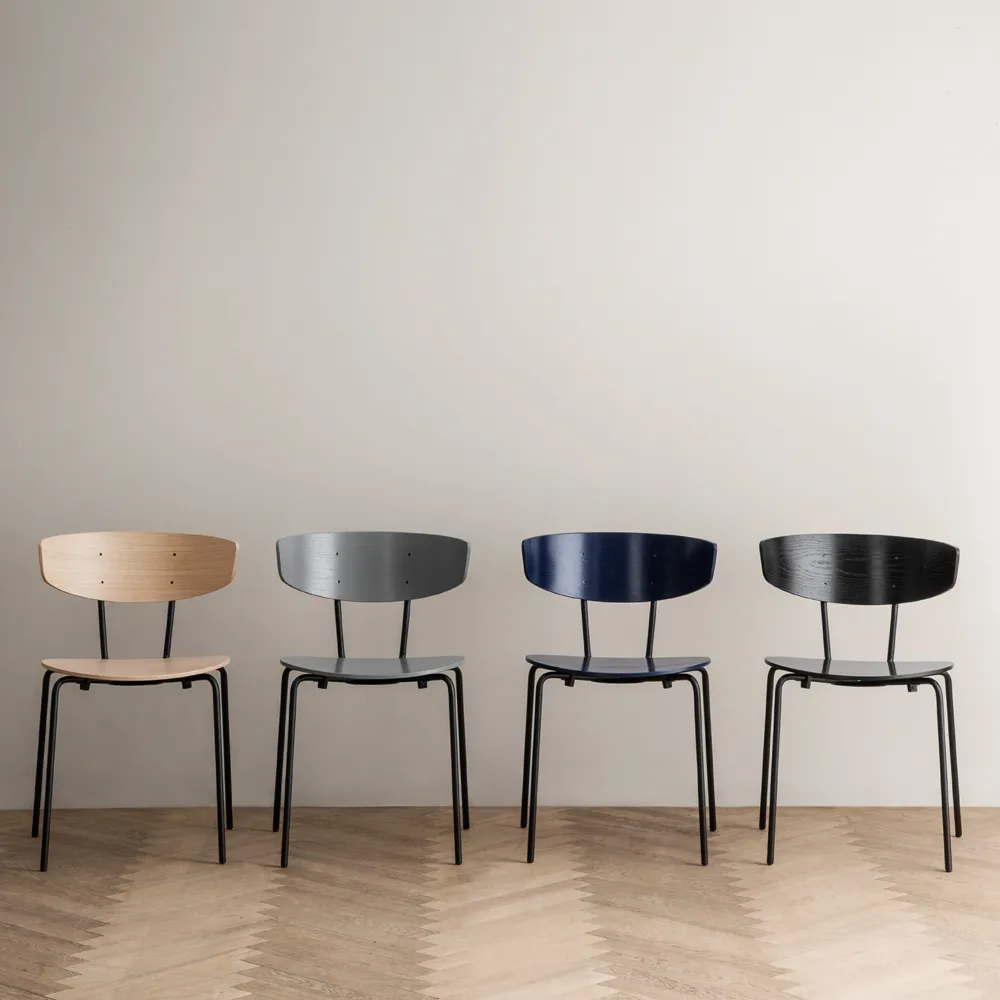 Herman Stol, black, svartlackade askben Ferm Living