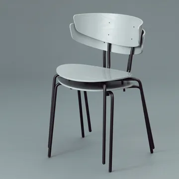 Herman Stol - Valnöt, svart stålstativ - Ferm Living