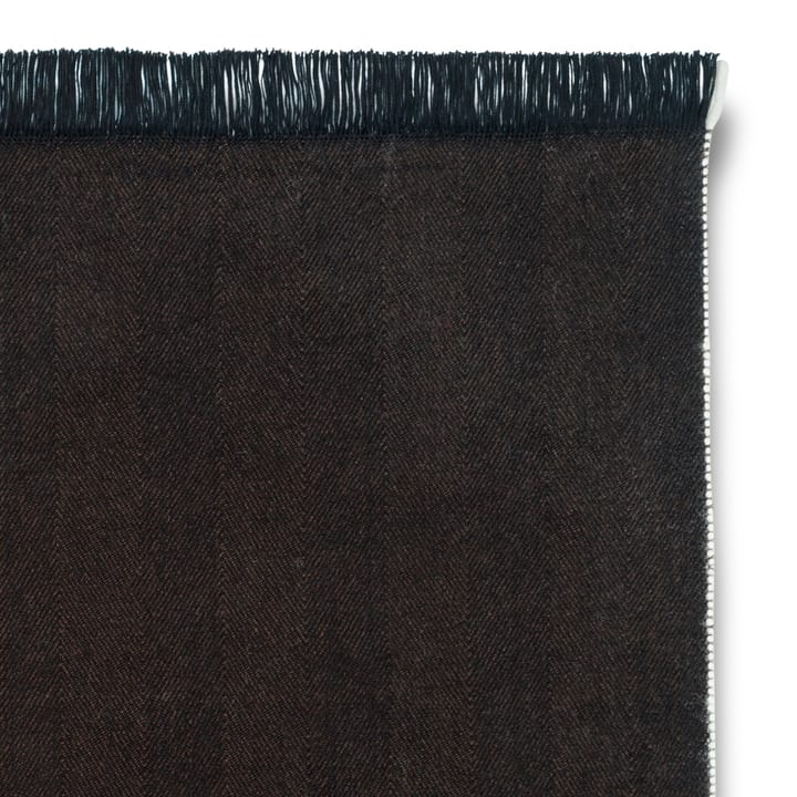 Herringbone pläd 120x180 cm - Dark coffee - Ferm LIVING