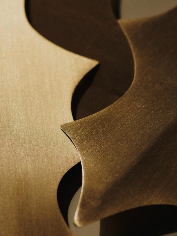 Holly leaf dekorationshänge 13,5 cm 4-pack, Brass Ferm Living