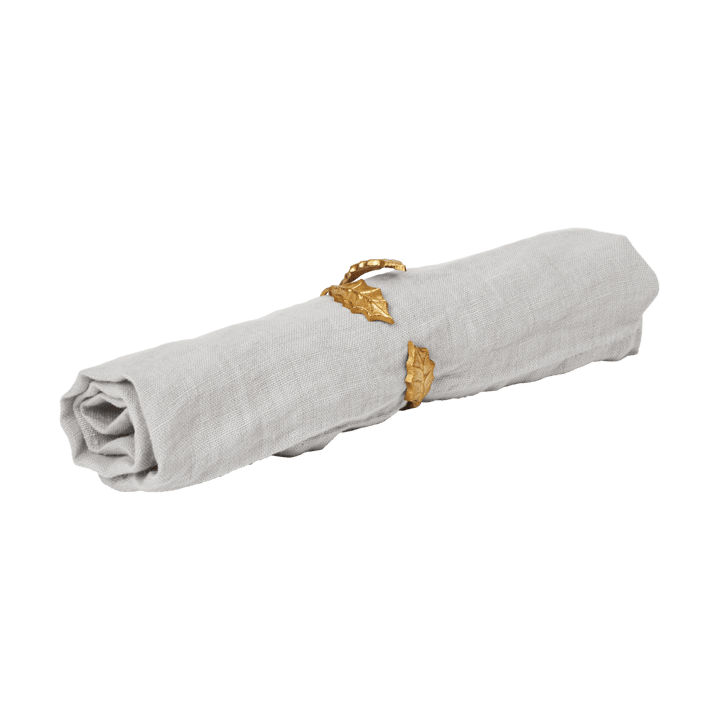 Holly leaf servettring Ø5,3 cm 4-pack, Brass Ferm Living