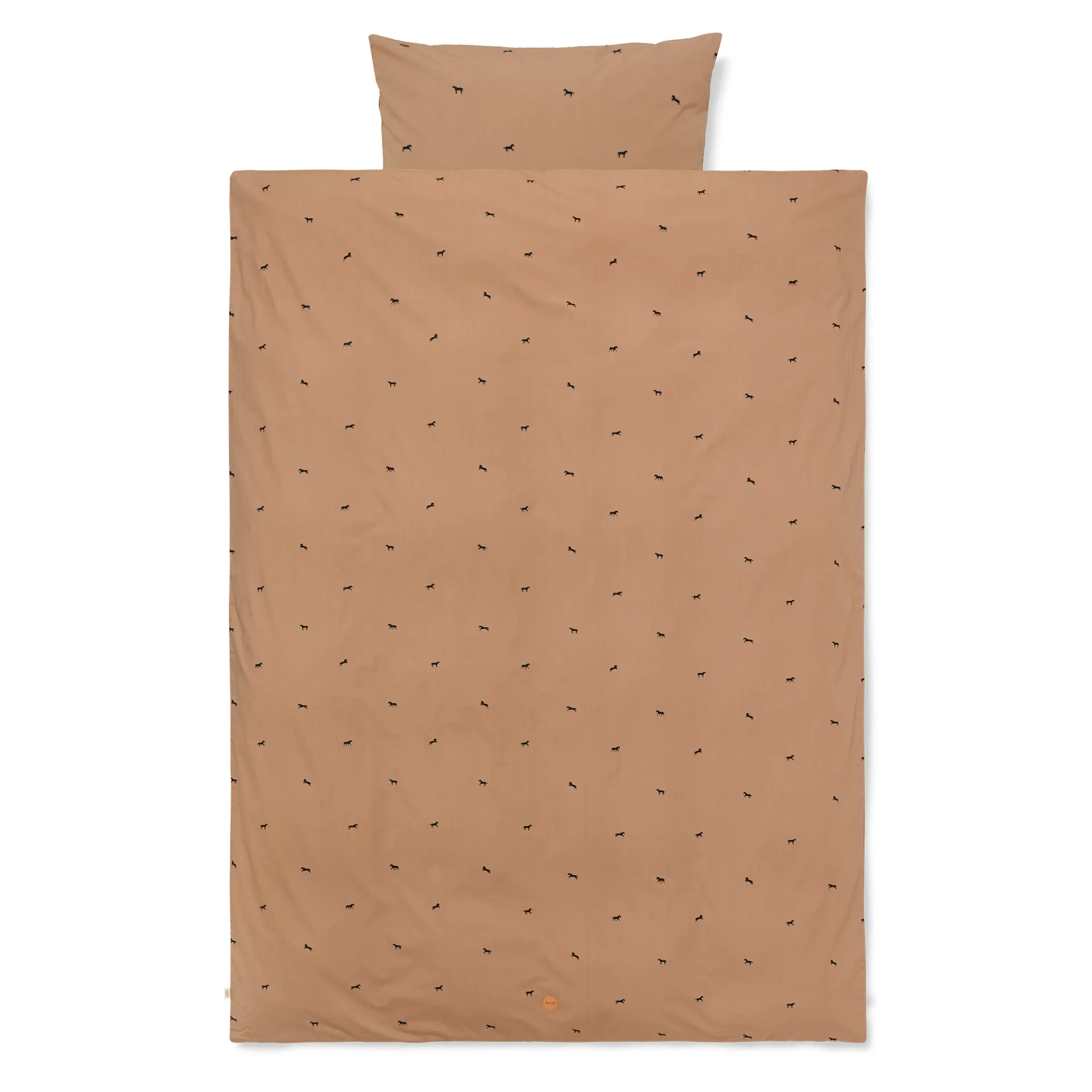 Horse bäddset tan, 140x200 cm Ferm Living