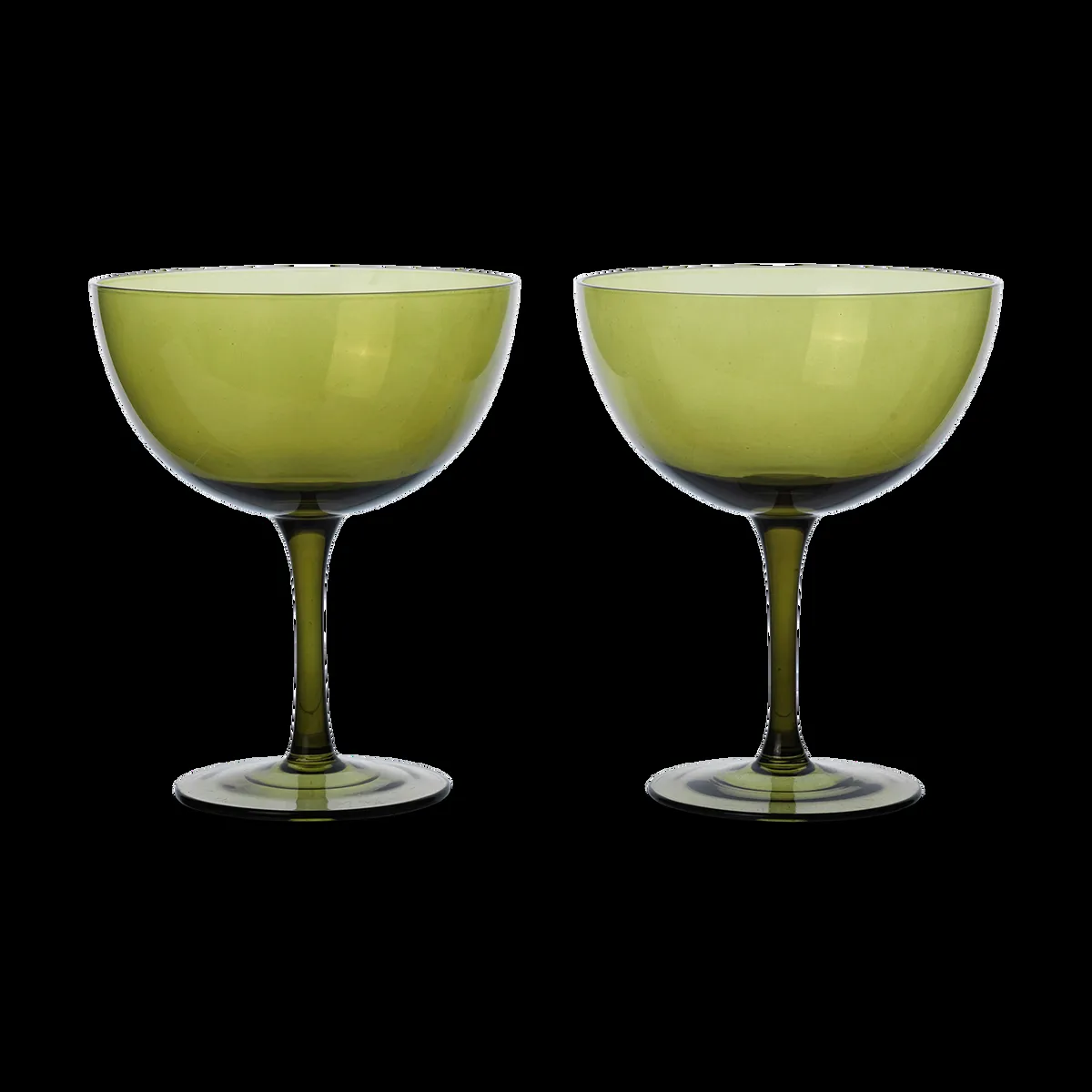ferm LIVING Host cocktailglas 24 cl 2-pack Moss green