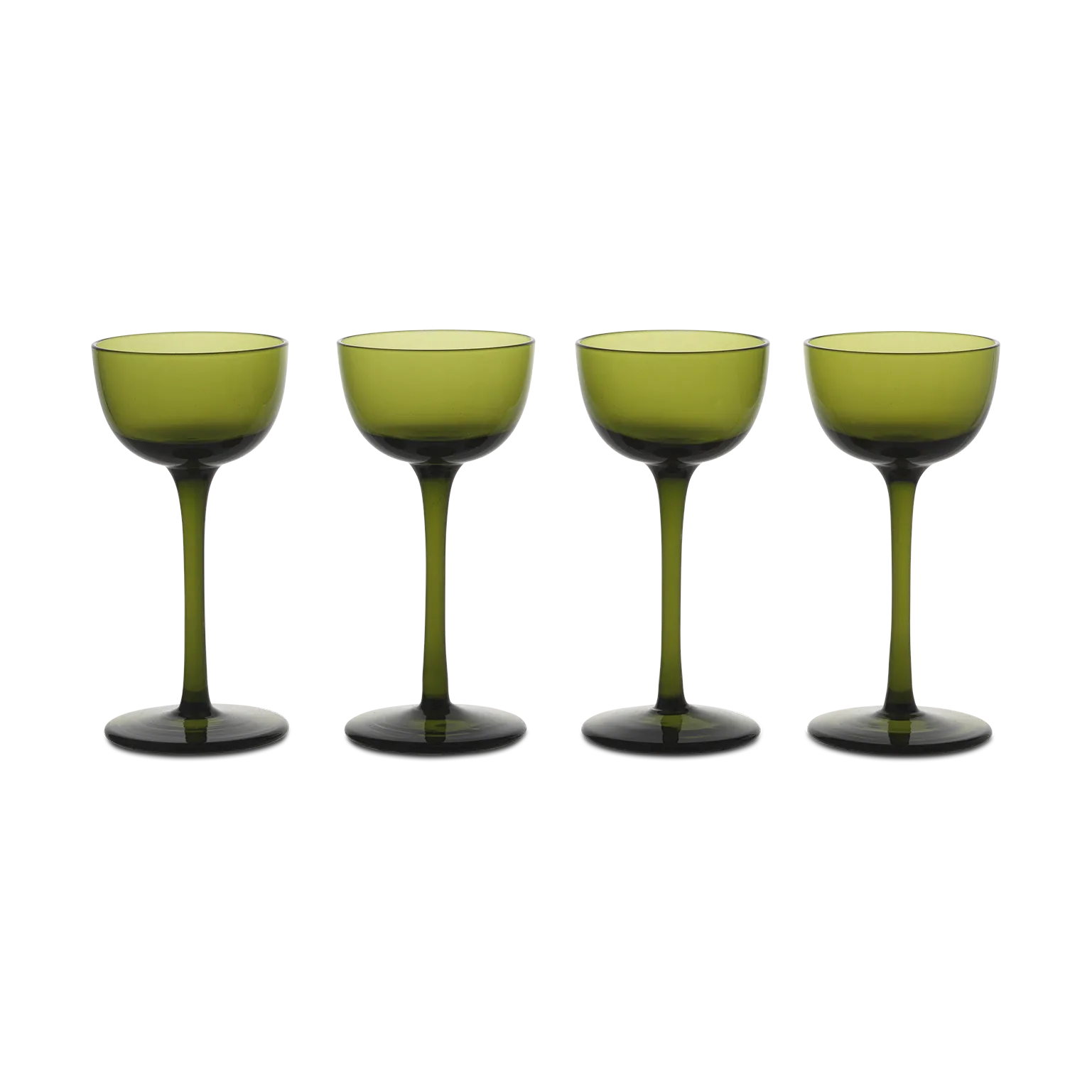 Host likörglas 4-pack, Moss Green Ferm Living