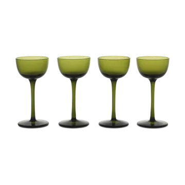 Host likörglas 4-pack - Moss Green - Ferm Living