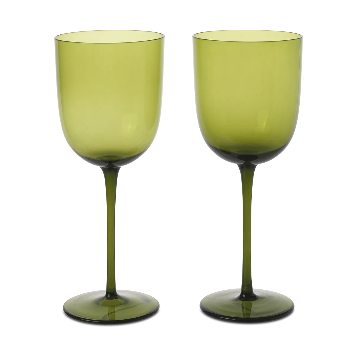 Host vitvinsglas 30 cl 2-pack, Moss Green Ferm Living