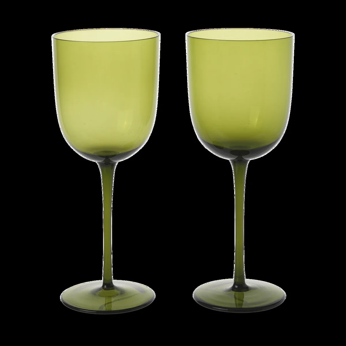 ferm LIVING Host vitvinsglas 30 cl 2-pack Moss Green