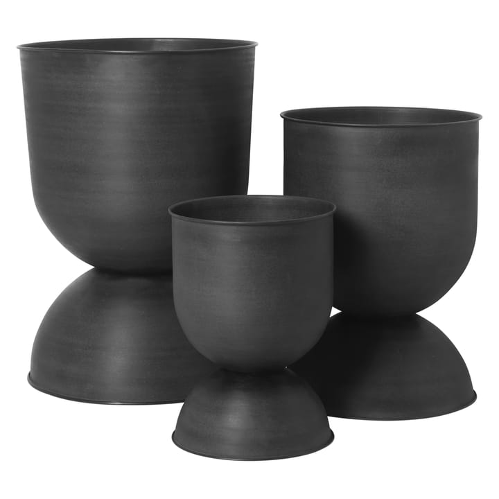 Hourglass kruka liten - Svart-mörkgrå - Ferm LIVING