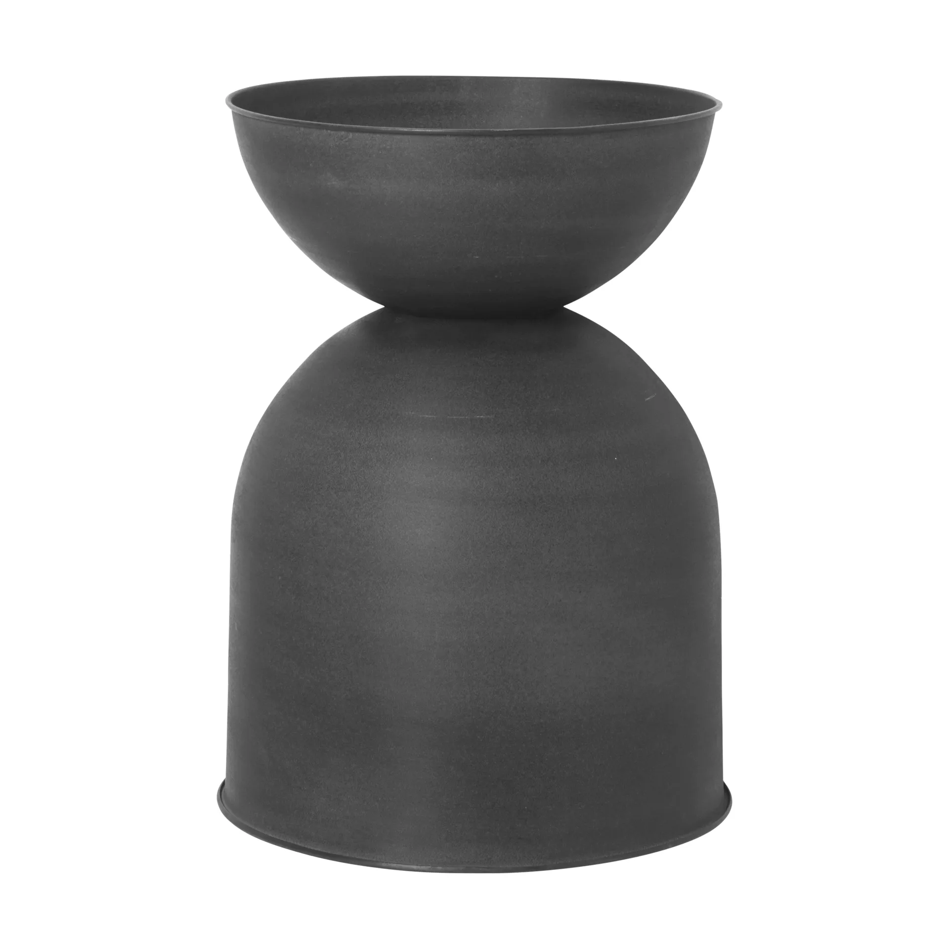 Hourglass kruka medium Ø41 cm, Svart-mörkgrå Ferm Living