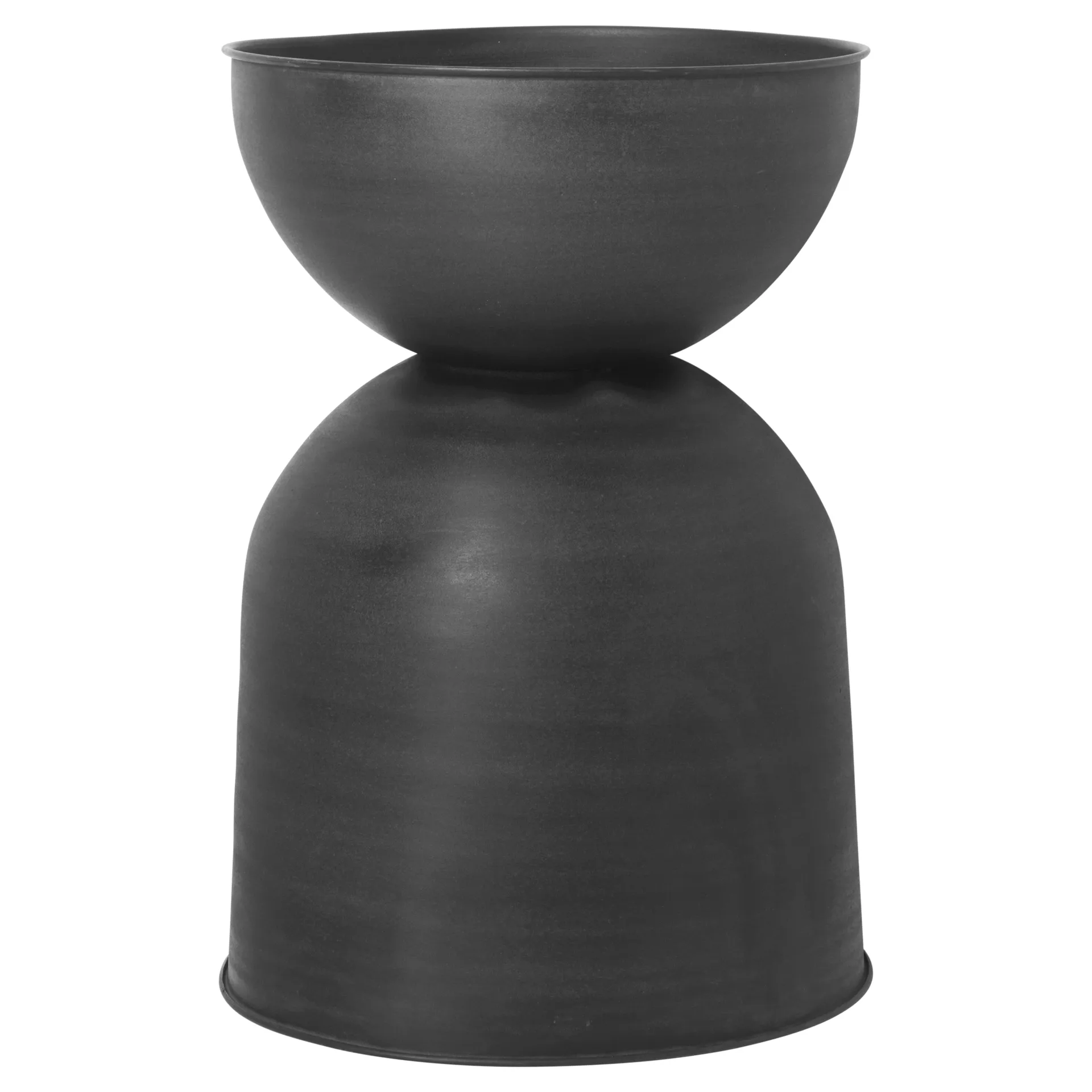Hourglass kruka stor Ø50 cm, Svart-mörkgrå Ferm Living