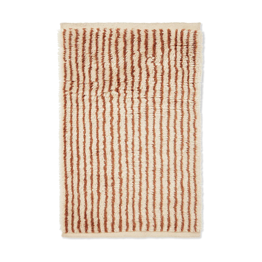 Kami matta, Off white-red brown, 80x120 cm Ferm Living