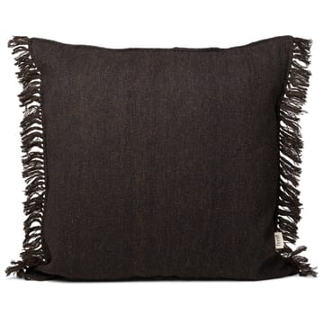 Kelim kudde med fransar L 80x80 cm - Dark melange - Ferm Living