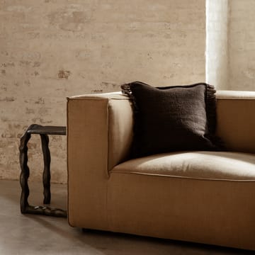 Kelim kudde med fransar S 50x50 cm - Dark melange - ferm LIVING